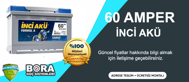 60 amper akü inci