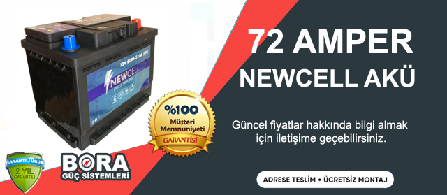 72 amper akü newcell